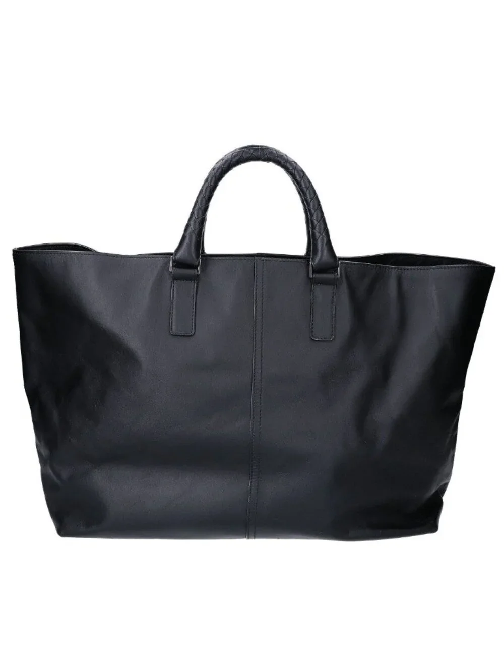 Bottega Veneta Leather Intrecciato Handle Tote Bag